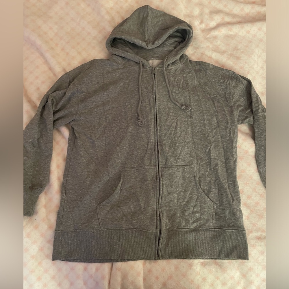 Grey zip up, size s/m